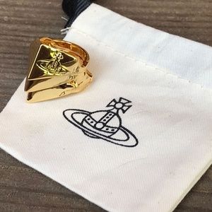 Vivienne Westwood Gold Knuckleduster Armor Ring M